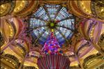 Inner new year decoration of Galeries Lafayette