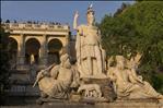Fountain of Roma and Pincio terrace