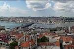 golden bay and bosphorus view from galata tower